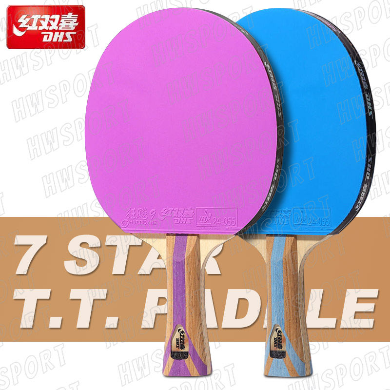 Table Tennis Backhand - DHS raket tenis meja 6 bintang