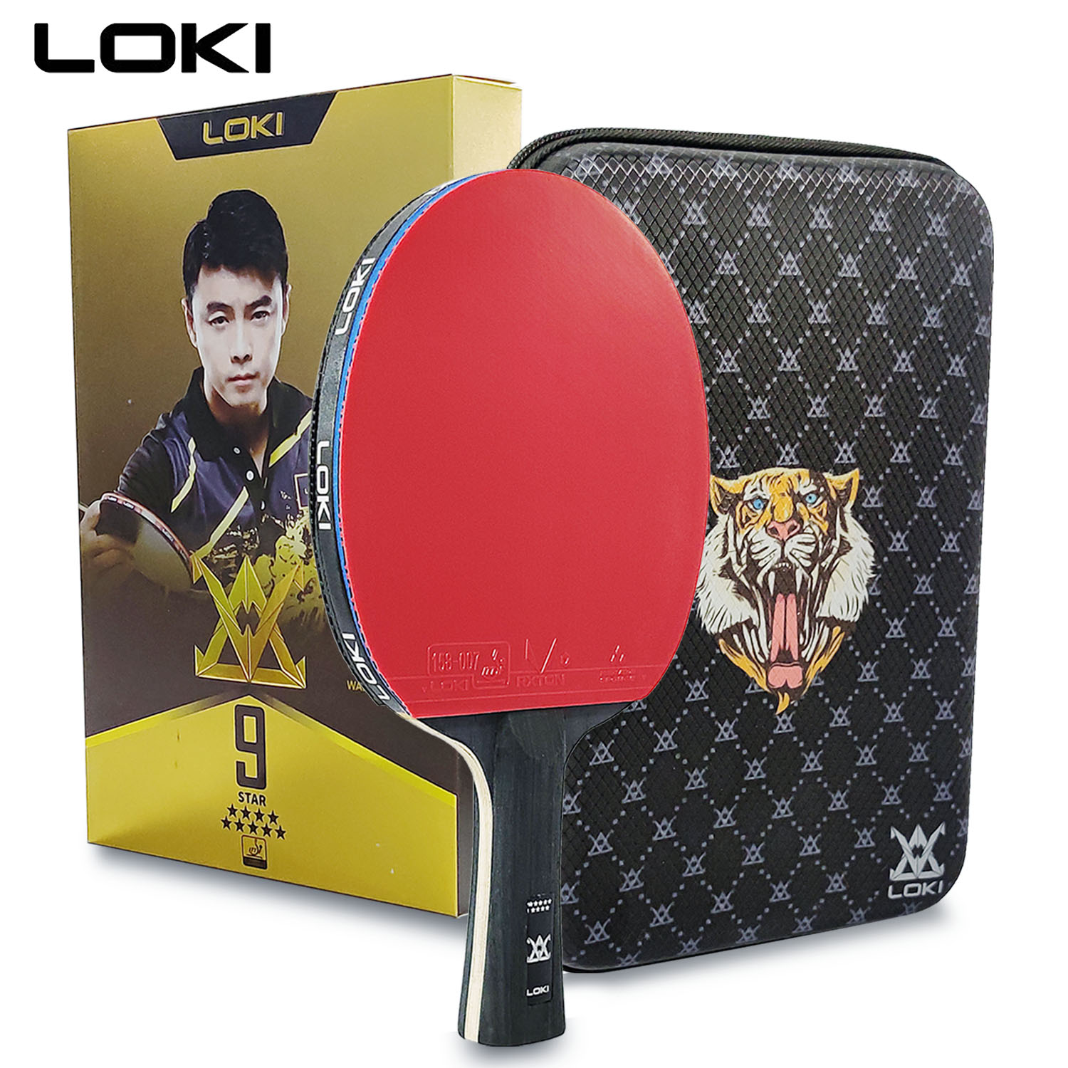 Table Tennis Movie - LOKI raket tenis meja 9 Star,