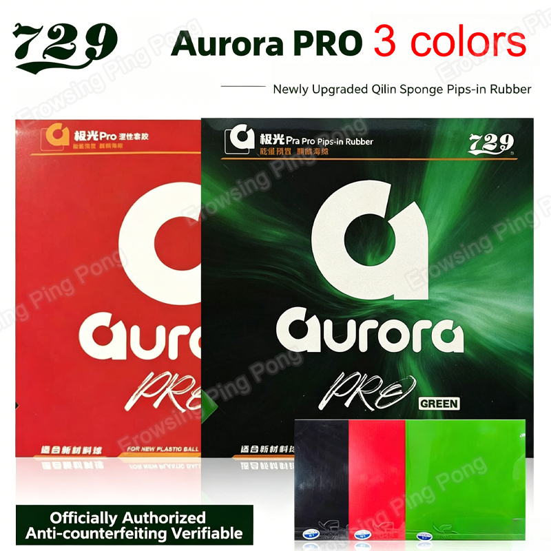 Table Tennis Backhand - 729 AURORA PRO Lembaran Karet Tenis