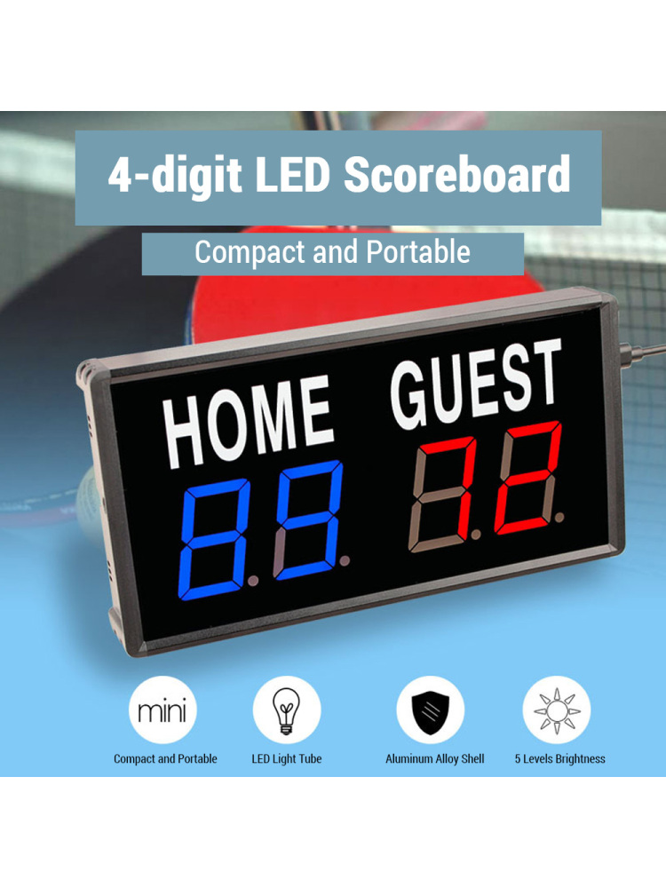 Table Tennis Flash - Papan Skor penjaga skor elektronik LED