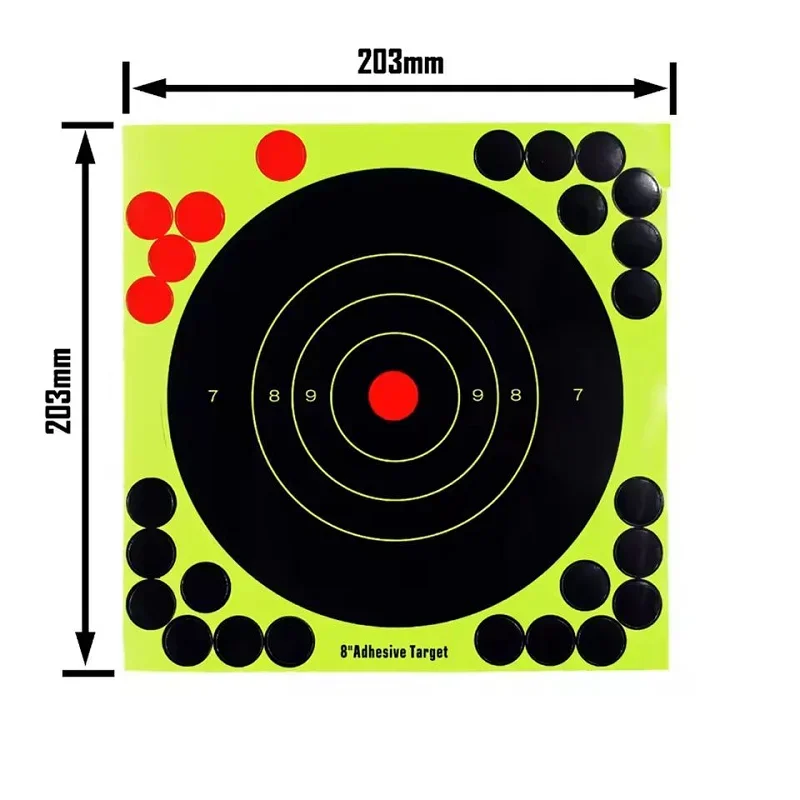 Practice Target Board - 2W-100PCS Stiker Target Splatter 8-inci, Target