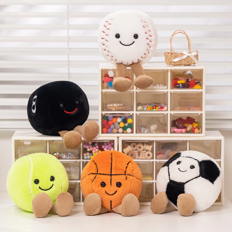 Table Tennis Movie - Boneka bola tersenyum, boneka simulasi mewah