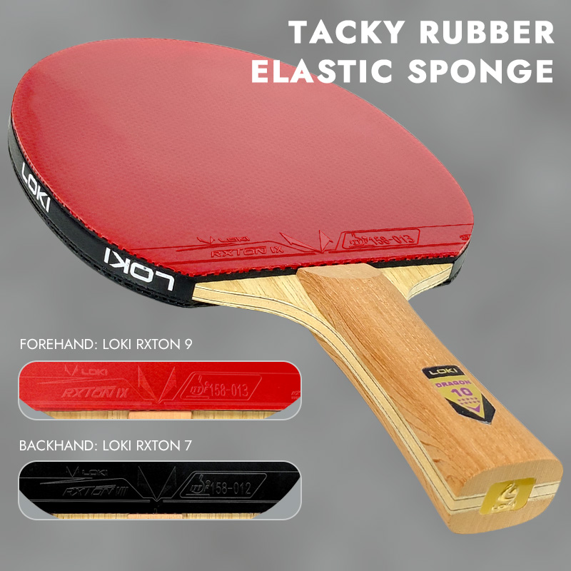 LOKI DRAGON 10 STAR raket teni - Table Tennis Movie ulasan dan harga