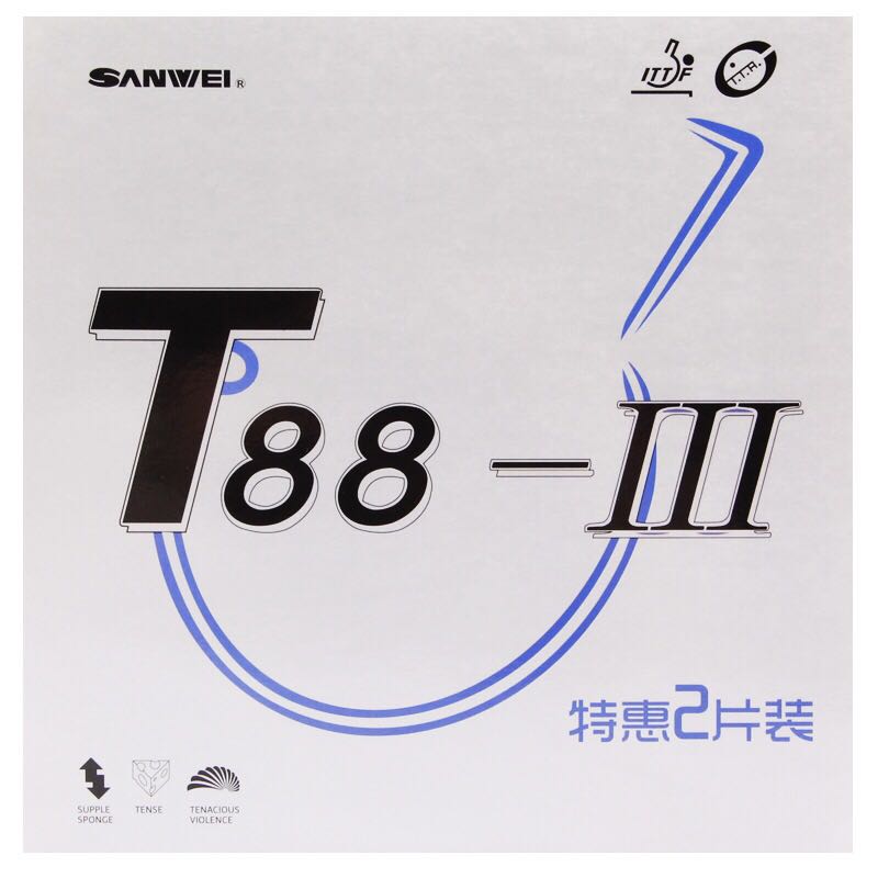 SANWEI T88-3 karet tenis meja  - Table Tennis Xiom Rubber ulasan dan harga