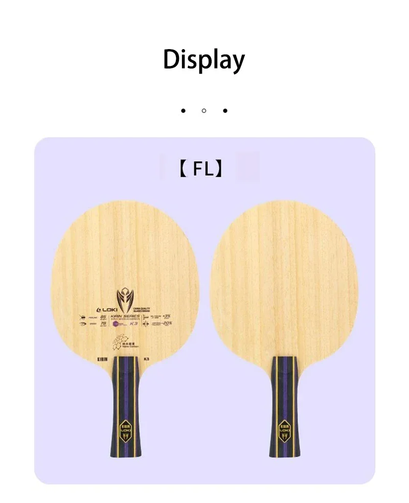 Raket Tenis Meja LOKI Kirin K3 - Table Tennis History ulasan dan harga