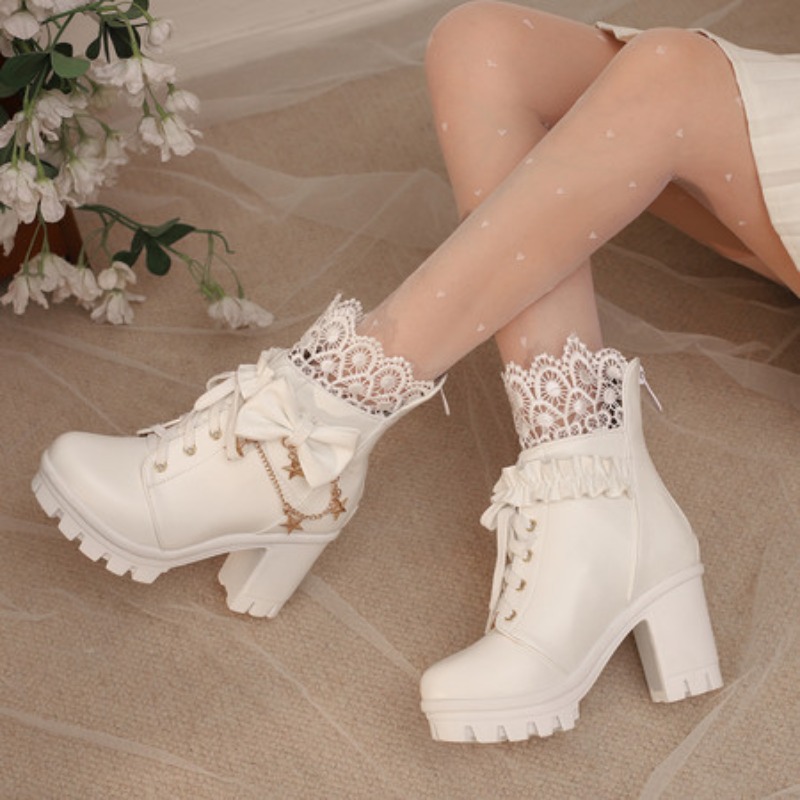 Sepatu Bot Wanita Hak Tinggi G - Butterfly Rubber Sheet ulasan dan harga