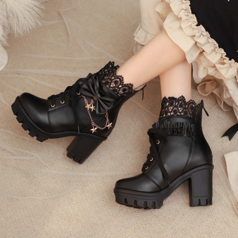 Sepatu Bot Wanita Hak Tinggi G - Butterfly Rubber Sheet ulasan dan harga