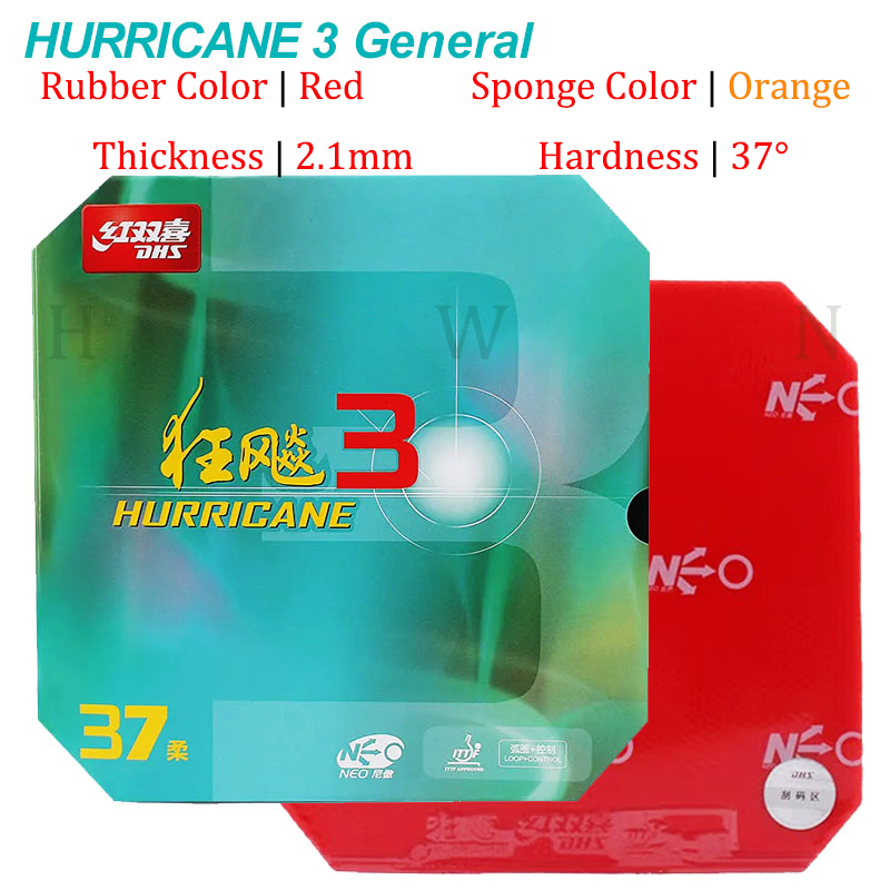 DHS Hurricane 3 NEO karet teni - Table Tennis Backhand ulasan dan harga