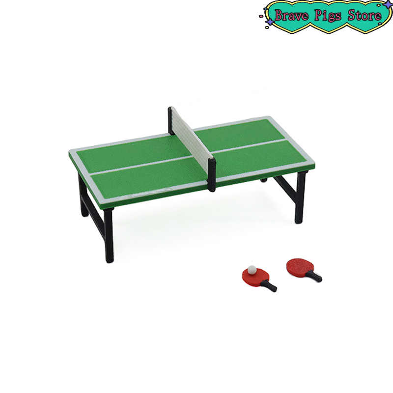 1:12 Miniatur Raket Tenis Meja - Table Tennis For Sale ulasan dan harga