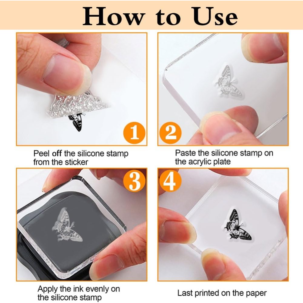 1 Lembar Stempel Transparan un - Butterfly Rubber Sheet ulasan dan harga