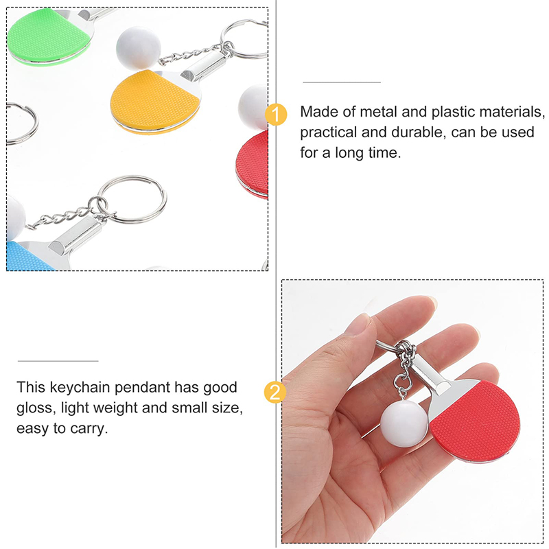 30 buah gantungan kunci raket  - Table Tennis Backhand ulasan dan harga